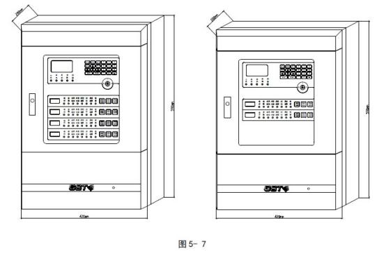 GST-QKP04、GST-QKP04/2氣體滅火控制器外形尺寸圖